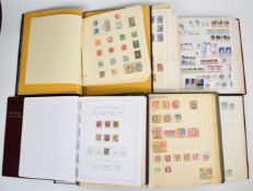 Denmark stamp collection in three albums and three stockbooks and loose album pages 1862 to 1990s,