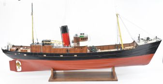 Mountfleet Models live steam radio control Boston Typhoon steam trawler boat powered by a twin