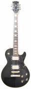 Les Paul 'Black Beauty' style electric guitar with rosewood fretboard, pearlescent inlays and