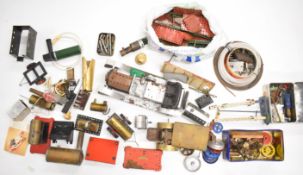 Mamod, Wilesco, Meccano and similar live steam engines and parts to include a water cart, steam