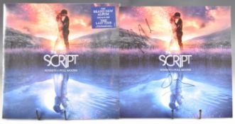 The Script Sunsets and Full Moons LP sealed in shrink wrap with insert appearing to be signed by two
