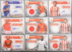 Topps Premier Club 2015-16 football trading cards complete base set 1-200, together with 63 chase