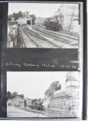 Collection of photographic prints with numerous scenes in and around Tetbury Station taken 1950s/60s