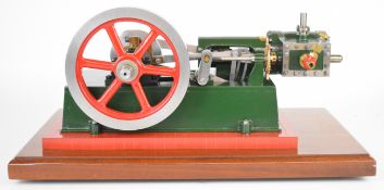 Clarkson model live steam horizontal single cylinder stationary engine, the Stephenson's link
