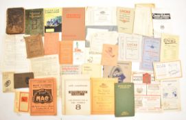 Vintage and pre war car ephemera to include Solex carburettors, Road Guides Limited Mileometer, 1922