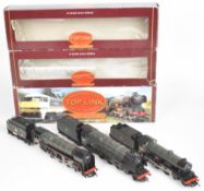 Three Top Link by Hornby 00 gauge model railway locomotives comprising BR Britannia Class Robert