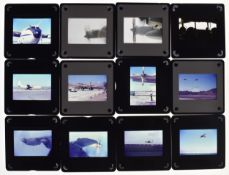 Three cases of circa 1960s 35mm slides to include many RAF aviation interest examples, the