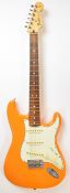 Fender Player Series Stratocaster electric guitar in capri orange finish, made in Mexico, 2021,