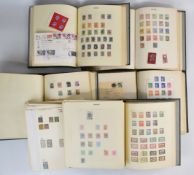 Stamp collection of Europe and colonies of European countries in five albums including France and