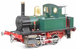 7¼ inch gauge 0-4-0 Titch live steam locomotive. The copper boiler having 0-150psi pressure gauge (