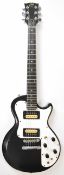 Gibson Sonex-180 Custom electric guitar in black finish with white scratch plate, made in USA, 1980,