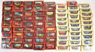One hundred Matchbox Models of Yesteryear diecast model cars, trucks and buses, all in original