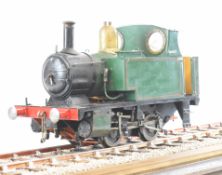 LBSC Titch 3½ inch gauge 0-4-0 live steam locomotive built by R.C. Lowe, having coal fired silver