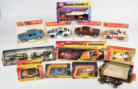 Twelve Corgi, Matchbox and Polistil diecast model cars to include Lotus Elite & JPS Racing Car