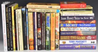 Terry Pratchett collection of novels, maps and comic books including three signed copies The Last