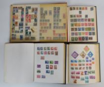 Collection of foreign stamps in four albums, countries include Italy, Sweden, Switzerland, Austria