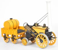 Hornby 3½ inch gauge Stephenson's Rocket live steam locomotive and tender, overall length 42cm