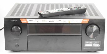 Denon AVC-X6700H Integrated Network AV Amplifier, DBCZ082171025, with remote control and power