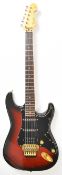 Fender Stratocaster Japanese E Series electric guitar in red/black burst finish with rose wood