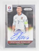 Panini Prizm Euro 2016 Cristiano Ronaldo autograph/signature football trading card, S-CR7.