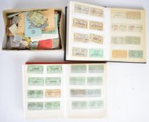 Two albums and a quantity of loose mainly pre grouping and big four vintage railway tickets to