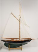 Orion model classic sailing yacht with fibreglass hull, planked wooden deck, brass fittings and