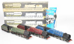 Three Wrenn 00 gauge model railway City Class locomotives comprising London 46245 W2226,