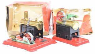 Two Mamod live steam engines comprising SE1a and MM2, both in original boxes