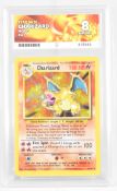 Pokémon 'Charizard' Holo, Base Set 4/102 trading card, 1999, Ace Grading 8, NM-MT, 418146.