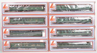 Eight Lima 00 gauge Southern model railway coaches to include a two car DMU, all in original boxes.