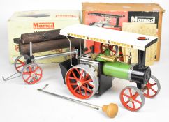 Mamod TE1 live steam traction engine with single oscillating cylinder and lever operated whistle