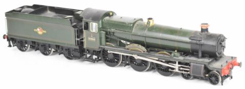 Masterpiece Models 0 gauge BR green Burghclere Grange model railway locomotive and tender, 6809, 4-