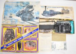 Two plastic model railway kits comprising Rivarossi Indiana Harbour Belt and Gakken Vulcan Steam
