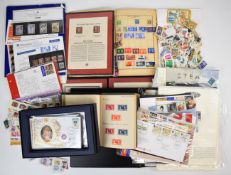 Stamp collection including Westminster folders, 1d black (3 margins), 1841 2d blue, mint 1d reds