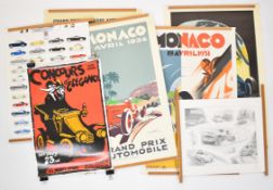 [Motor Racing] Collection of full size Monaco Grand Prix race posters including race years for 1931,