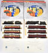 Two Hornby 00 gauge model railway Train Pack gift sets comprising The Red Dragon R2795M and