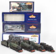 Four Bachmann Branch-Line 00 gauge model railway locomotives comprising Argyll and Sutherland