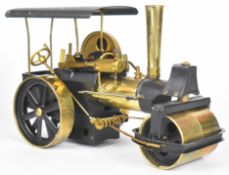 Wilesco D366 brass Old-Smokey live steam roller with single slip eccentric cylinder, whistle, clutch