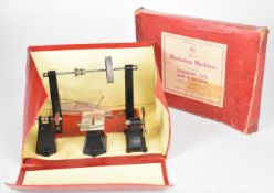 ESL boxed set of workshop machines to suit live steam engines, comprising line shaft, fan, saw bench