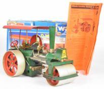 Wilesco D365 Old-Smokey live steam roller with single slip eccentric cylinder, whistle, clutch to