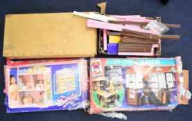 Three Pedigree Sindy large playsets comprising Star House, Country Manor and Sindy's House, with