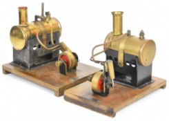 Two Mersey Model Co. Ltd live steam engines both with a single oscillating cylinders, length of
