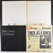 Approximately forty five Prog Rock / Folk Rock / Blues Rock LPs. King Crimson, four Jethro Tull, six