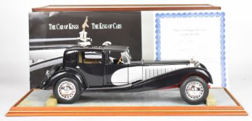 Franklin Mint 1:16 scale diecast model 1931 Bugatti Royale Coupe De Ville, in glass display case