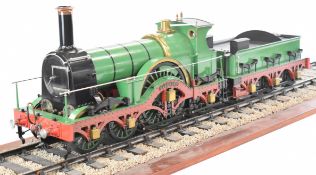 Exhibition quality 5 inch gauge GWR 4-2-2 broad gauge live steam locomotive Bulkeley built by Stan