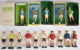 Thirteen Keymen Football Series painted metal figures to include Bobby Moore, Gordon Banks, Bobby
