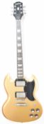 Gibson Epiphone SG Muse electric guitar in gold sparkle finish with rosewood fretboard,
