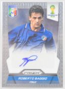 Panini Prizm World Cup 2014 Roberto Baggio autograph/signature football trading card, S-RB.