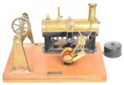 Mersey Model Co. Ltd live steam engine with reversing single oscillating cylinder and line shaft,