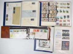 Collection of GB Stamps including UM mint gutter pairs 1979-1989, GB presentation packs mostly